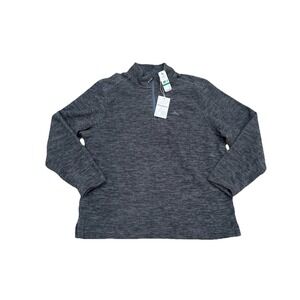 Tommy Bahama Cloud Peak Half Zip Ash Gray Men's Large NWT $118